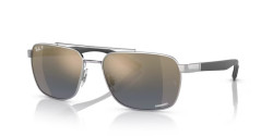 Ray-Ban RB 3701 - 003/J0 SILVER blue/gold polarized