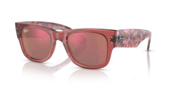 Ray-Ban RB 0840S MEGA WAYFARER - 66372K TRANSPARENT PINK red