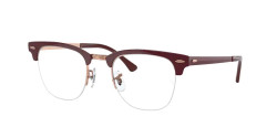 Ray-Ban RB 3716 VM CLUBMASTER METAL - 3147 BORDEAUX ON ROSE GOLD