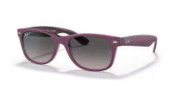 Ray-Ban RB 2132 NEW WAYFARER - 6606M3 VIOLET ON TRANSPARENT VIOLET  grey polarized