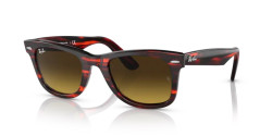 Ray-Ban RB 2140 WAYFARER - 136285 STRIPED RED  brown gradient