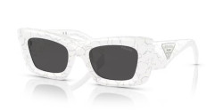 Prada PR 13ZS - 17D5S0 MATTE WHITE MARBLE dark grey