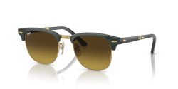 Ray-Ban RB 2176 CLUBMASTER FOLDING - 136885 GREEN ON GOLD brown