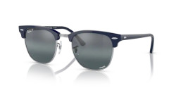 Ray-Ban RB 3016 CLUBMASTER - 1366G6 BLUE ON SILVER silver blue