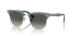 Ray-Ban RB 3507 CLUBMASTER ALUMINUM - 924871  BLUE ON SILVER grey