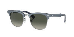 Ray-Ban RB 3507 CLUBMASTER ALUMINUM 924871 BRUSHED BLUE ON SILVER grey gradient