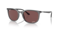 Ray-Ban RB 4386 - 6650AF TRANSPARENT GREY polarized dark violet