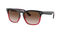 Ray-Ban RB 4487 STEVE - 663113 GREY ON TRANSPARENT RED gradient brown
