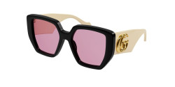 Gucci GG 0956 S - 002 BLACK/WHITE pink