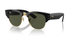 Ray-Ban RB 0316S MEGA CLUBMASTER - 901/31 BLACK ON GOLD g-15 green