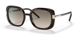 Prada PR 04WS - 05M3D0 CRYSTAL DARK BROWN brown gradient grey