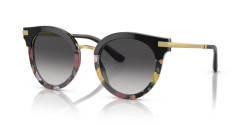Dolce&Gabbana DG 4394 - 34008G BLACK ON WINTER FLOWERS PRINT grey gradient