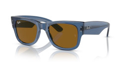 Ray-Ban RB 0840S MEGA WAYFARER - 668073 TRANSPARENT BLUE brown