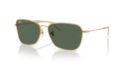 Ray-Ban RBR 0102S CARAVAN REVERSE - 001/VR GOLD g-15 green