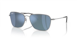 Ray-Ban RBR 0102S CARAVAN REVERSE - 004/GA GUNMETAL light blue