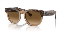 Ray-Ban RB 0298S MEGA HAWKEYE - 1292M2 HAVANA ON TRANSPARENT BROWN polarized brown