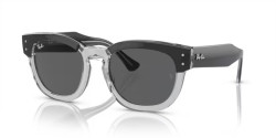 Ray-Ban RB 0298S MEGA HAWKEYE - 1396B1 DARK GREY ON TRANSPARENT GREY dark grey