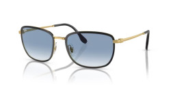 Ray-Ban RB 3705 - 90003F BLACK ON GOLD blue