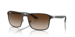 Ray-Ban RB 3721 - 188/13 BROWN ON GUNMETAL brown