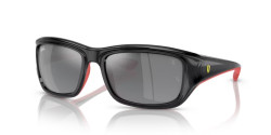 Ray-Ban RB 4405M - F6016G BLACK ON RED silver