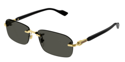 Gucci GG 1221S - 001 BLACK/GOLD grey