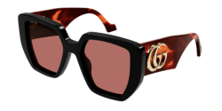 Gucci GG 0956S - 009 BLACK/HAVANA orange