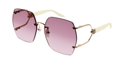 Gucci GG 1562S - 004 GOLD/IVORY violet gradient