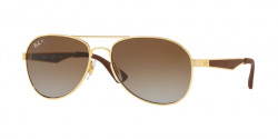 Ray-Ban RB 3549 001/T5  GOLD  clear gradient green