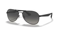 Ray-Ban RB 3549 - 002/T3  BLACK polarized grey