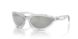 Prada PR A23S - 14V60H FROSTED CRYSTAL clear mirror silver 80