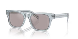 Prada PR A17S - 19T80F TRANSPARENT AZURE grey polarized mirror gold