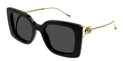 Gucci GG 1567SA - 001 BLACK/GOLD grey