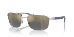 Ray-Ban RB 3737CH - 003/J0 SILVER blue & gold