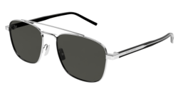 Saint Laurent SL 665 - 002 SILVER/CRYSTAL grey