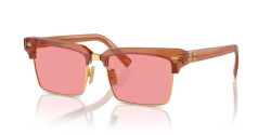 Miu Miu MU 10ZS - 15T1D0 CARAMEL TRANSPARENT pink