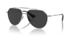 Dolce&Gabbana DG 2302 - 136648 MATTE SILVER polarized black