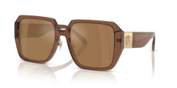 Versace VE 4472D - 5028/O TRANSPARENT DARK BROWN brown orange metallic