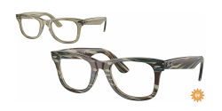 Ray-Ban RX 4340V WAYFARER - 8381 PHOTO STRIPED GREY