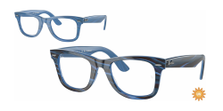 Ray-Ban RX 4340V WAYFARER - 8384 PHOTO STRIPED BLUE