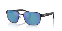 Ray-Ban RB 3751CH - 002/4L BLACK polar grey mirror blue