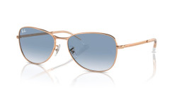 Ray-Ban RB 3733 - 92023F ROSE GOLD clear & blue