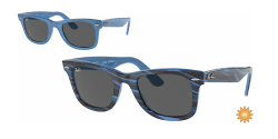 Ray-Ban RB 2140 WAYFARER - 1409B1 PHOTO STRIPED BLUE dark grey