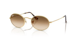 Ray-Ban RB 3547 OVAL - 001/51 ARISTA GOLD clear gradient brown