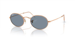 Ray-Ban RB 3547 OVAL - 9202S2 ROSE GOLD  polarized blue