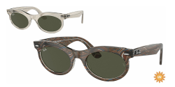 Ray-Ban RB 2242 WAYFARER OVAL - 138331 PHOTO WAVES GREY green