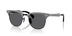 Ray-Ban RB 3807M - F108K8 BRUSHED GREY ON BLACK polarized dark grey