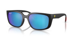 Ray-Ban RB 4443M - F602A1 BLACK green mirror blue polar