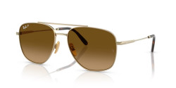 Ray-Ban RB 8079 WILLIAM TITANIUM - 9265M2 ARISTA GOLD brown gradient polarized