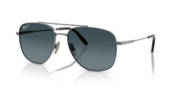 Ray-Ban RB 8079 WILLIAM TITANIUM - 165/S3 GUNMETAL polarized blue gradient