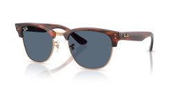 Ray-Ban RB 0504S CLUBMASTER REVERSE - 13983A STRIPED HAVANA ON ROSE GOLD dark blue